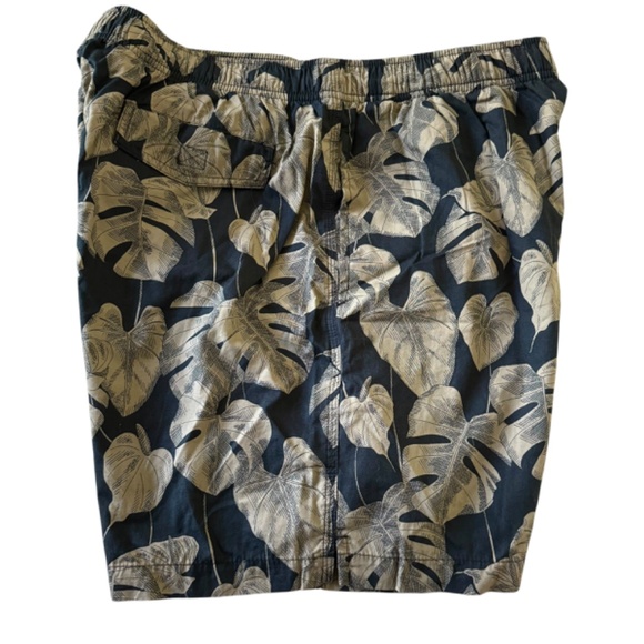 NWT Roundtree & York Tropical Swim Trunks M Black - Picture 3 of 11